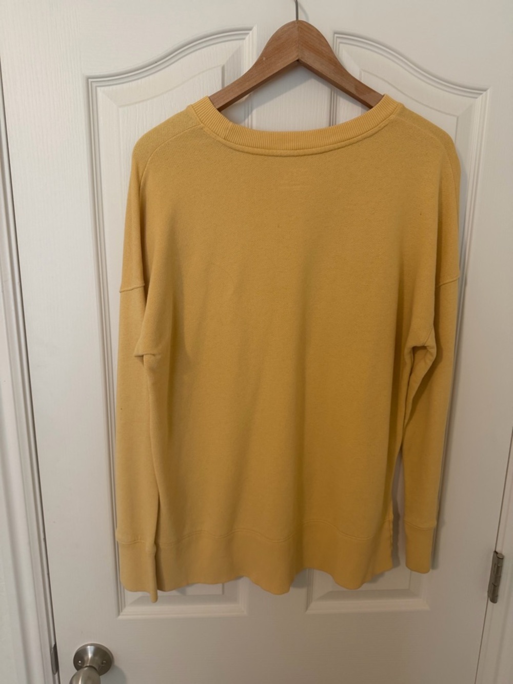 Time and Tru Women’s Crewneck Sweater in Yellow